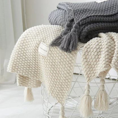 Cozy Scandinavian Wool Throw Blanket