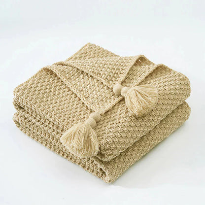 Cozy Scandinavian Wool Throw Blanket