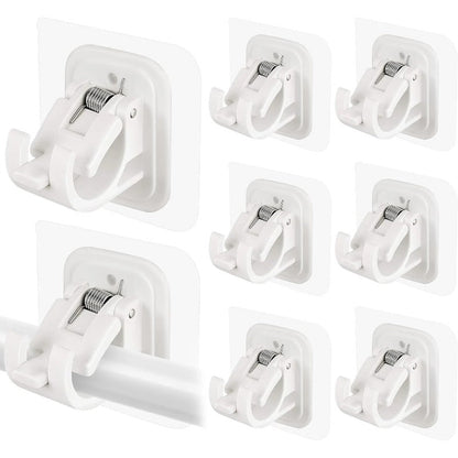 Easy Fit Curtain Rod Brackets - No Drill Required