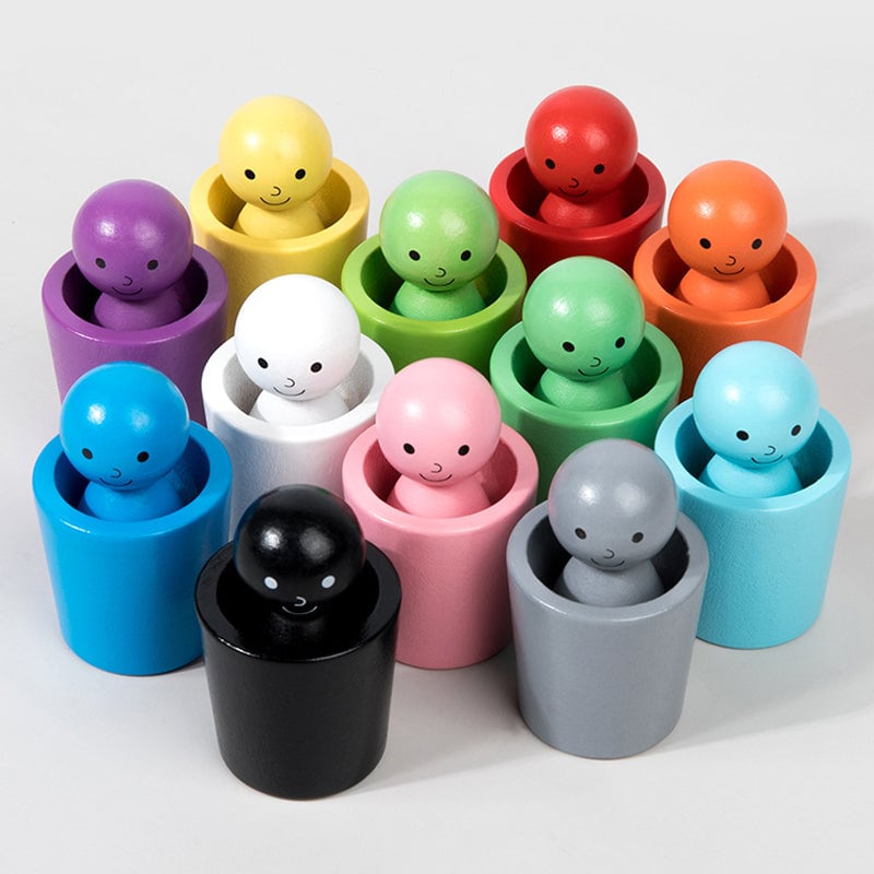 Colorful Plastic Sorting Cups
