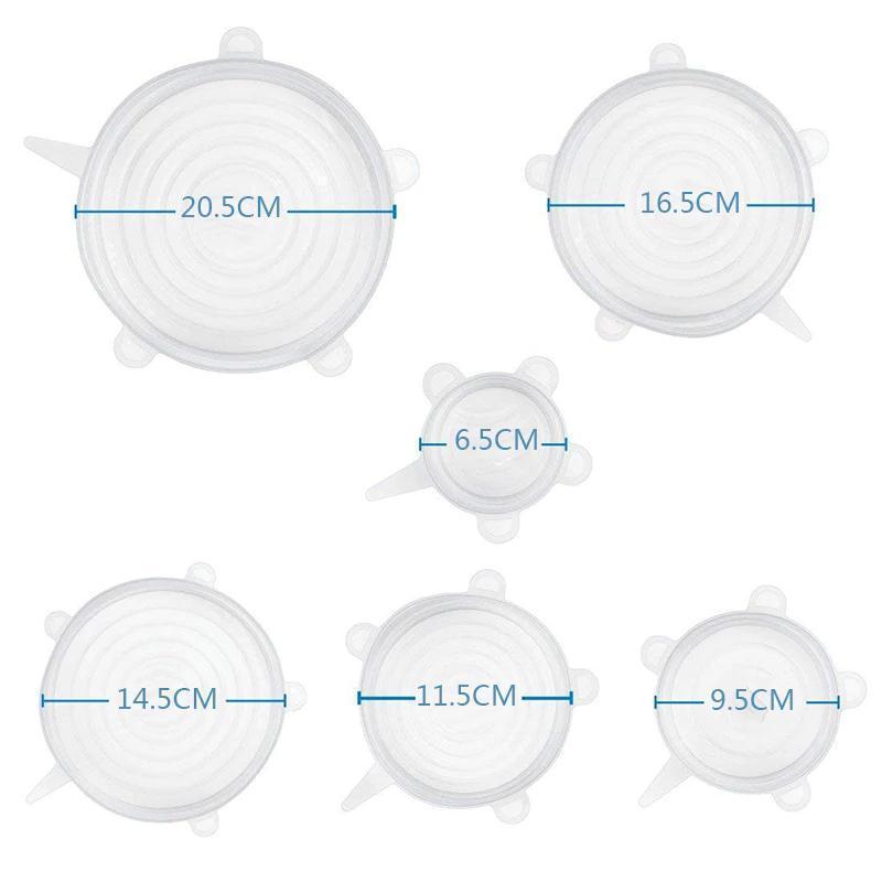 Yeezlab | Airtight Seal Fresh Food Storage Lids (6 Pack)
