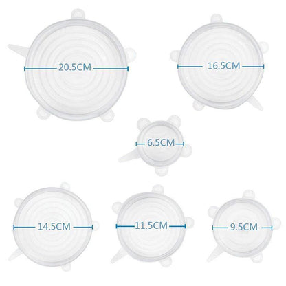 Yeezlab | Airtight Seal Fresh Food Storage Lids (6 Pack)