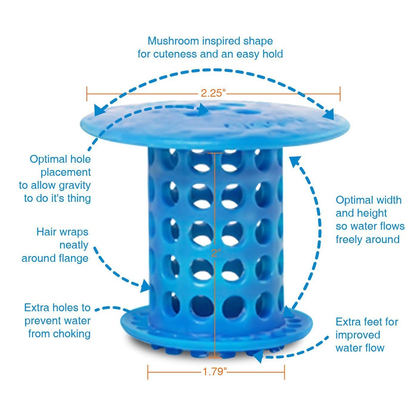 Easy Clean Shower Drain Protector