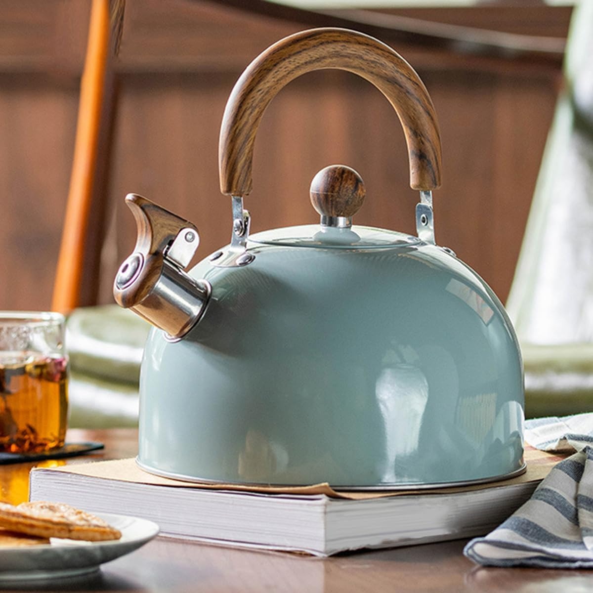 Premium Stainless Steel Whistling Tea Kettle