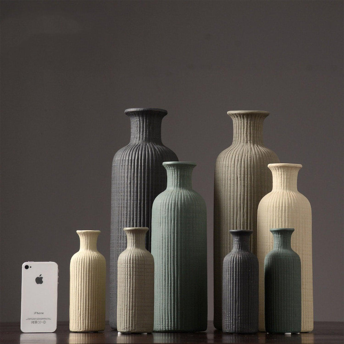 Earthy Terracotta Ceramic Flower Vase Pot