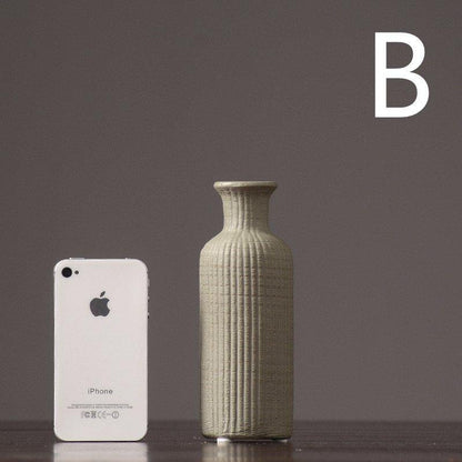 Earthy Terracotta Ceramic Flower Vase Pot