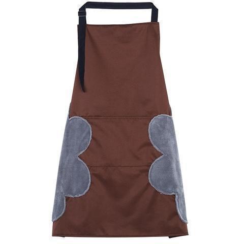 Practical Kitchen Apron with Built-in Towels