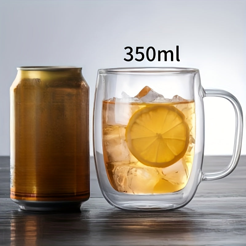 Premium Double Walled Glass Coffee Mug