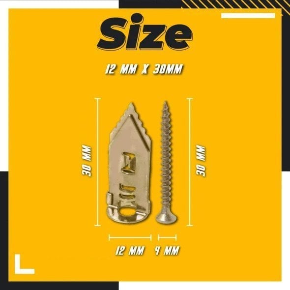 Heavy Duty Drywall Anchor Screw Set