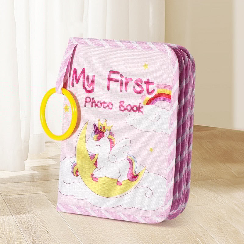 Baby First Photo Album with Shatterproof Mirror