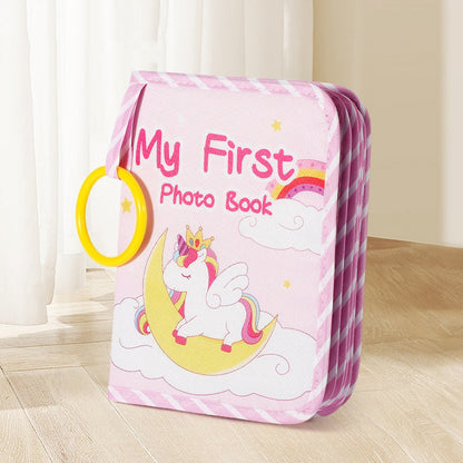 Baby First Photo Album with Shatterproof Mirror