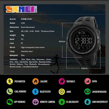 Men's Fitness Tracker Smartwatch with Heart Rate Monitor