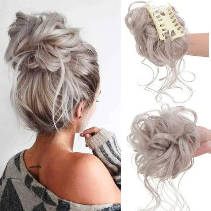 Easy Clip-in Curly Bun Hair Extension