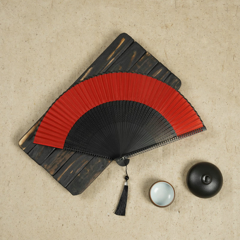 Natural Bamboo Silk Folding Fan