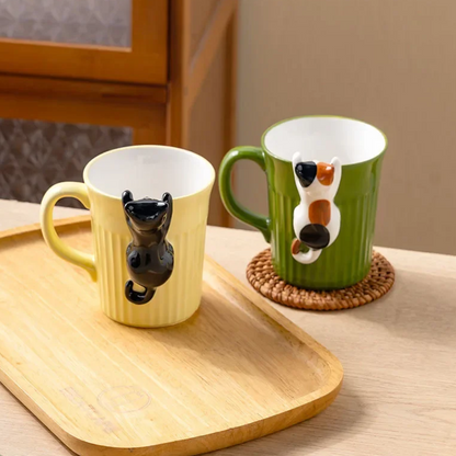 Funny Cat Shaped Coffee Mug