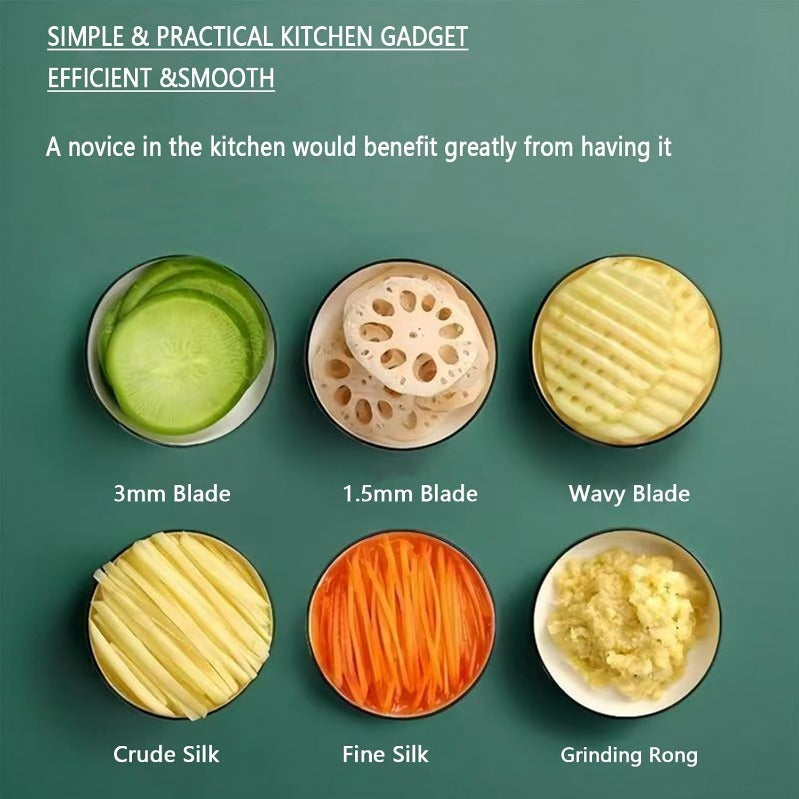 Easy 6-in-1 Vegetable Mandoline Slicer