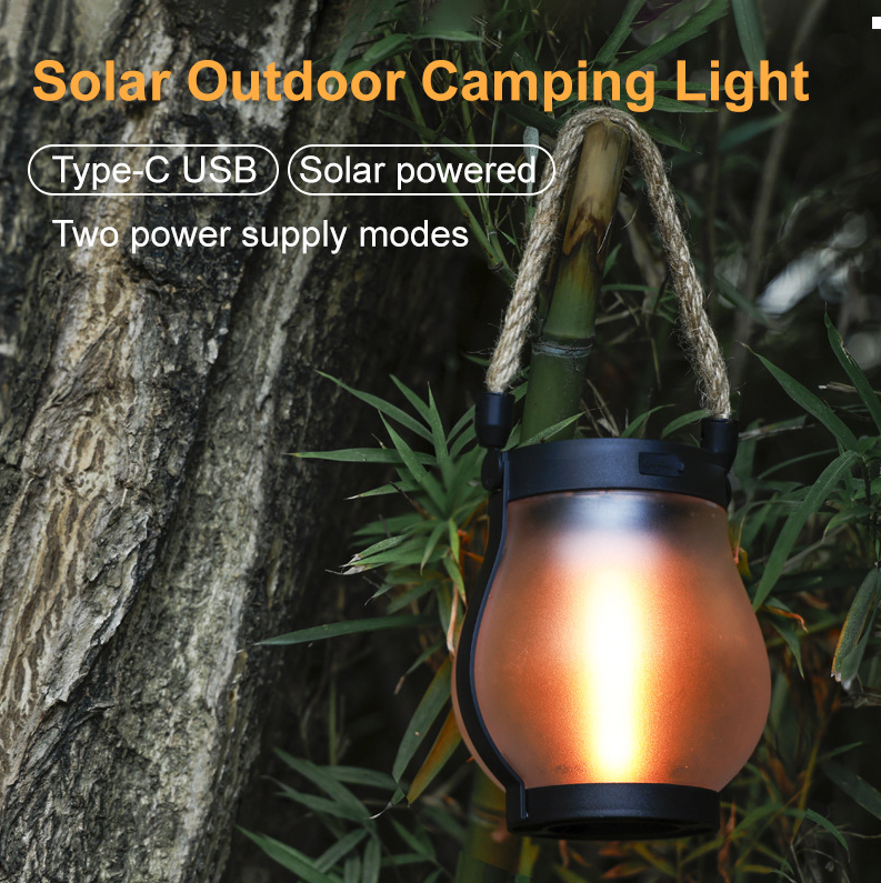 Warm Ambient Solar Powered Garden Lamp