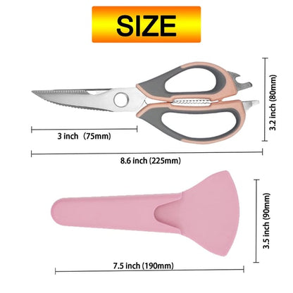 Premium 5-in-1 Kitchen Shears for Easy Food Prep