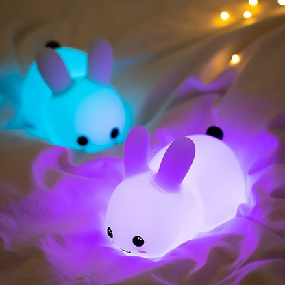 Cute Bunny Nightlight for Kids Soft Sleep Lamp