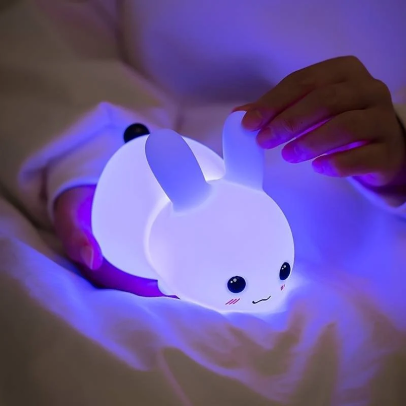 Cute Bunny Nightlight for Kids Soft Sleep Lamp
