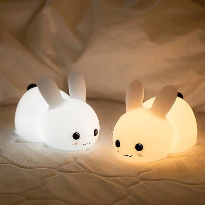 Cute Bunny Nightlight for Kids Soft Sleep Lamp