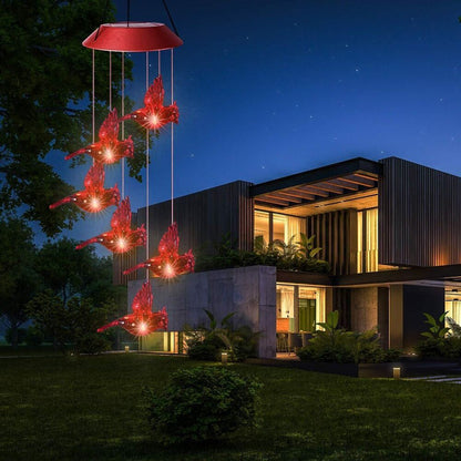 Colorful Solar Powered Wind Chime Light