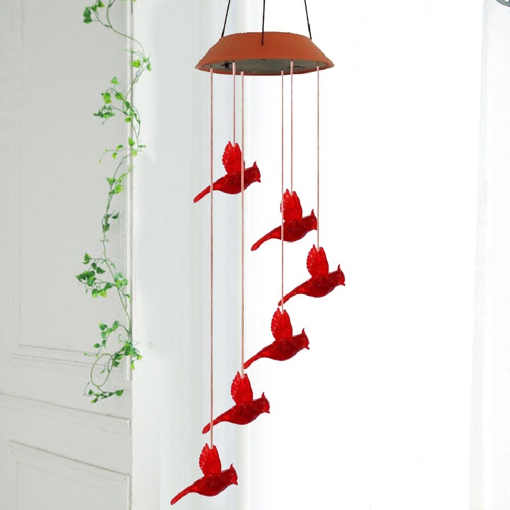 Colorful Solar Powered Wind Chime Light
