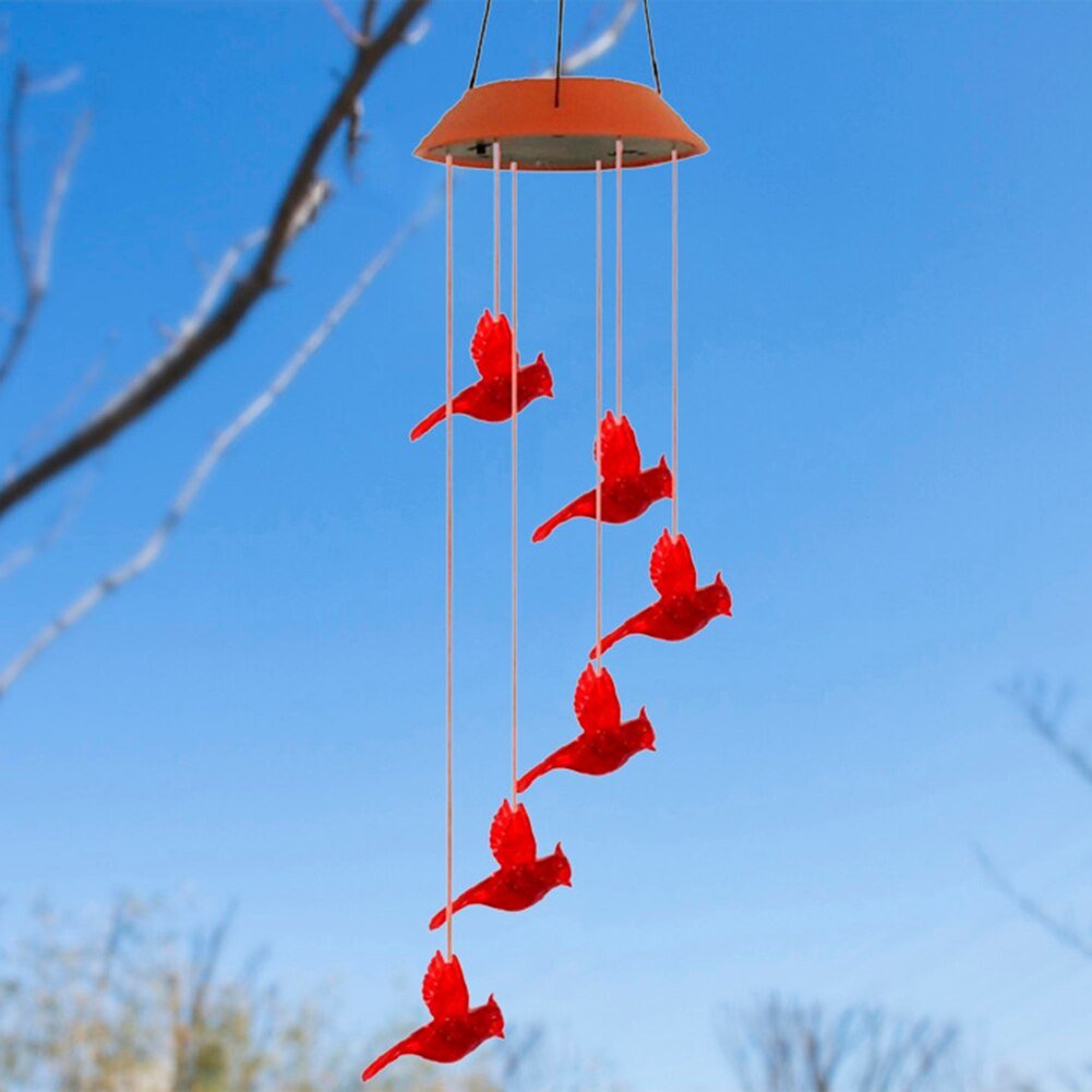 Colorful Solar Powered Wind Chime Light