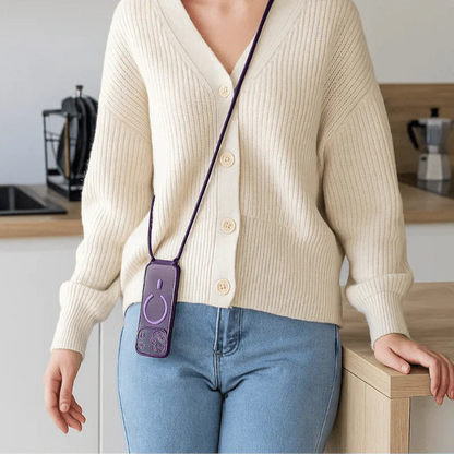 Universal Phone Neck Strap with Transparent Phone Case
