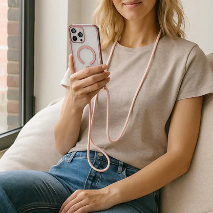 Universal Phone Neck Strap with Transparent Phone Case