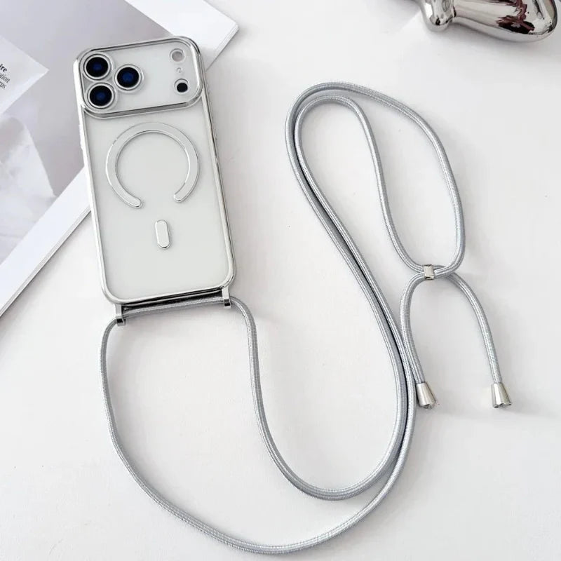 Universal Phone Neck Strap with Transparent Phone Case