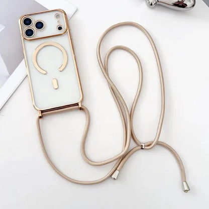 Universal Phone Neck Strap with Transparent Phone Case