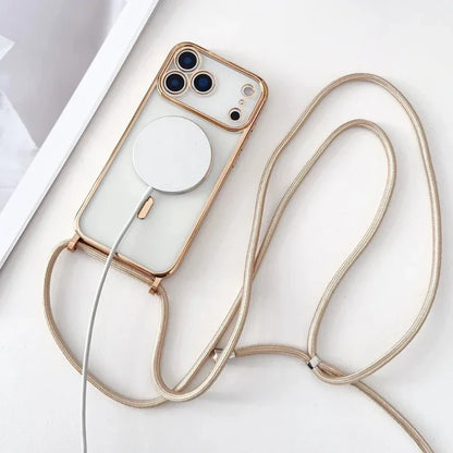 Universal Phone Neck Strap with Transparent Phone Case