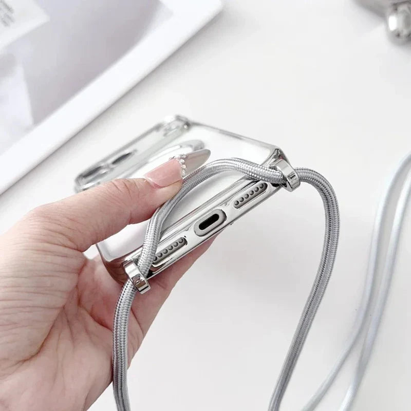 Universal Phone Neck Strap with Transparent Phone Case