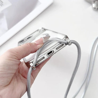 Universal Phone Neck Strap with Transparent Phone Case