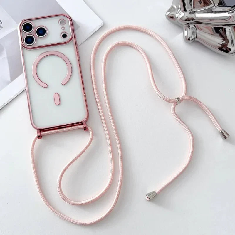 Universal Phone Neck Strap with Transparent Phone Case