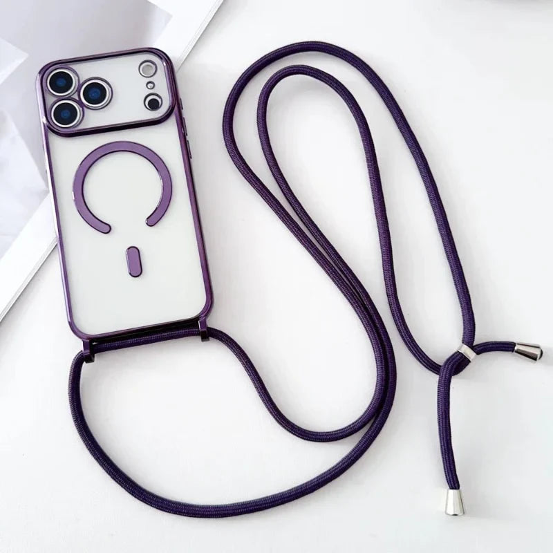 Universal Phone Neck Strap with Transparent Phone Case