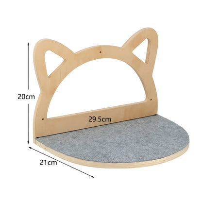 Cat Tower Wall Shelf with Scratch Pad
