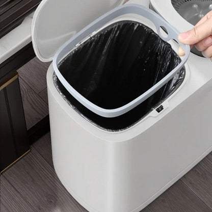 Space Saving 2 Section Kitchen Trash Recycling Bin