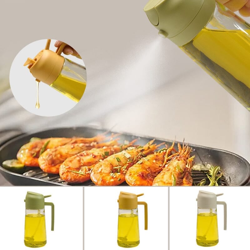 Premium Glass Oil Spray Bottle Dispenser