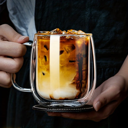 Premium Double Walled Glass Coffee Mug