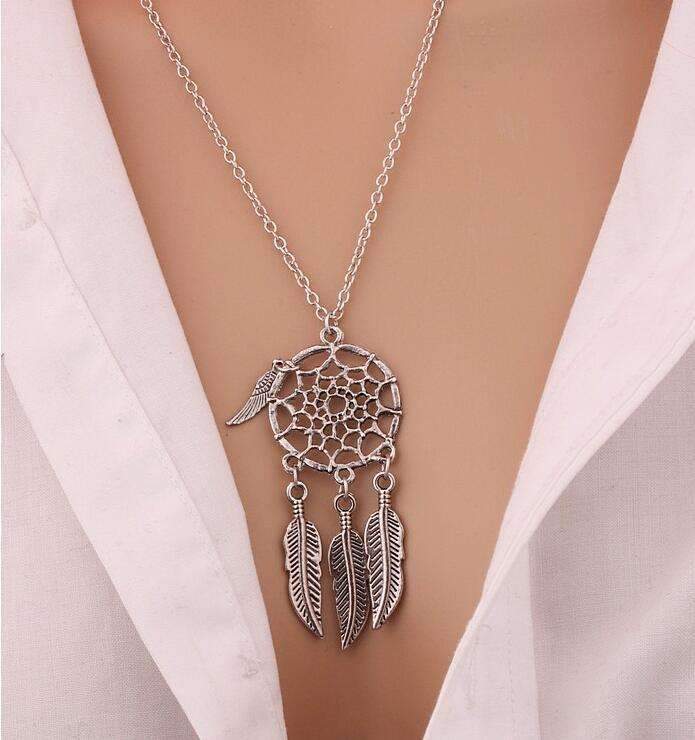 Vintage Chic Silver Chain Necklace for Women
