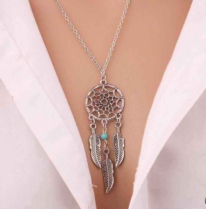 Vintage Chic Silver Chain Necklace for Women