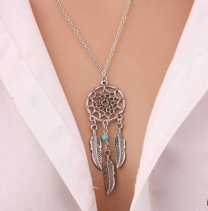 Vintage Chic Silver Chain Necklace for Women