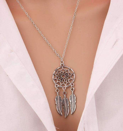 Vintage Chic Silver Chain Necklace for Women