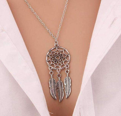 Vintage Chic Silver Chain Necklace for Women - Yeezlab