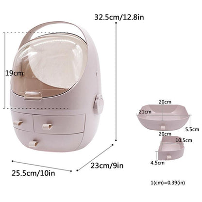 Compact Portable Makeup Storage Case