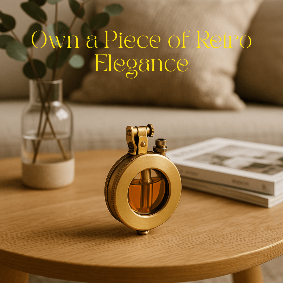 Vintage Style Metal Pocket Lighter