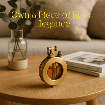 Vintage Style Metal Pocket Lighter