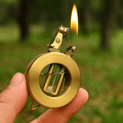 Vintage Style Metal Pocket Lighter
